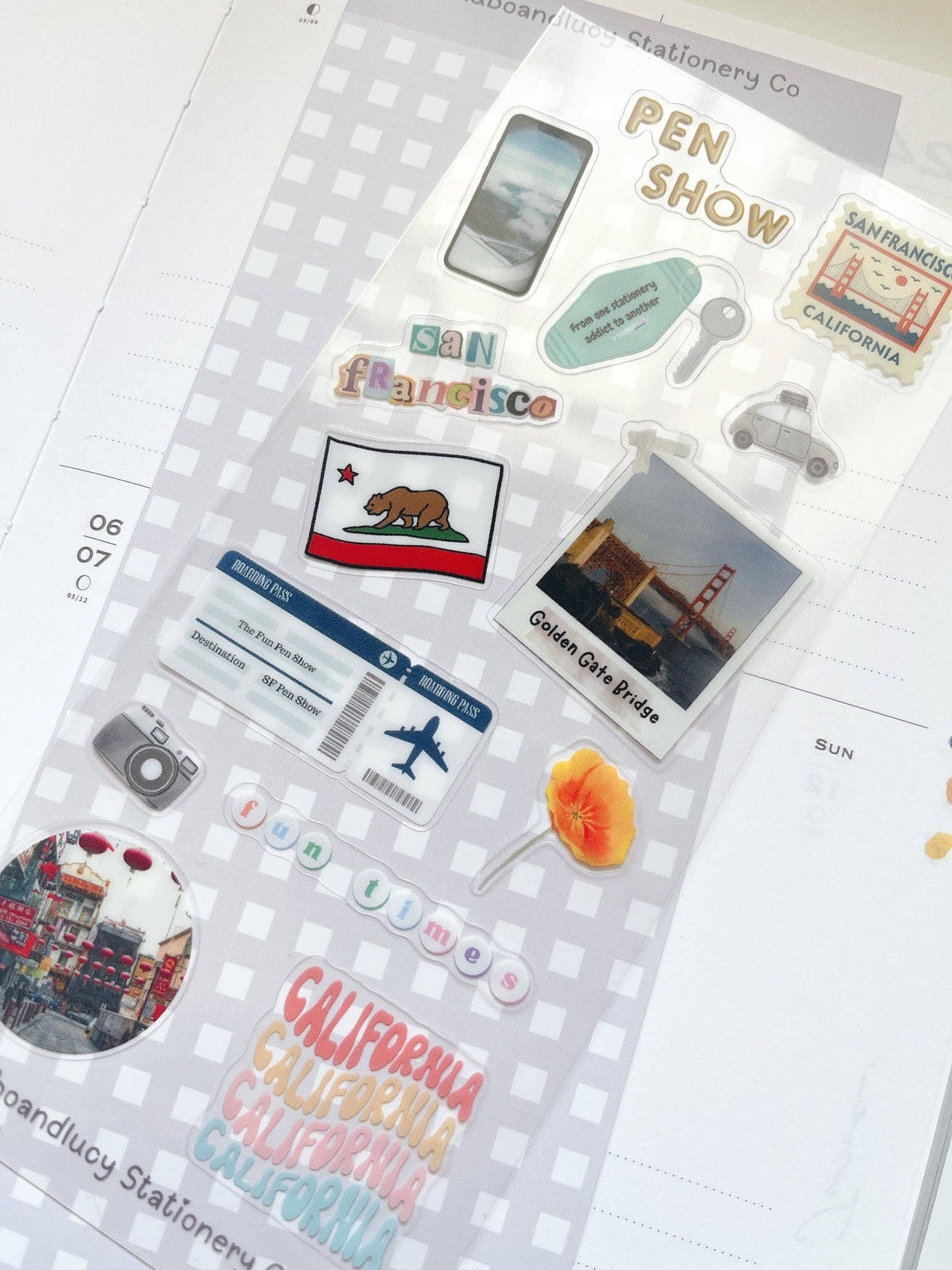 Kuboandlucy | San Francisco Pen Show Exclusive Sticker Sheet