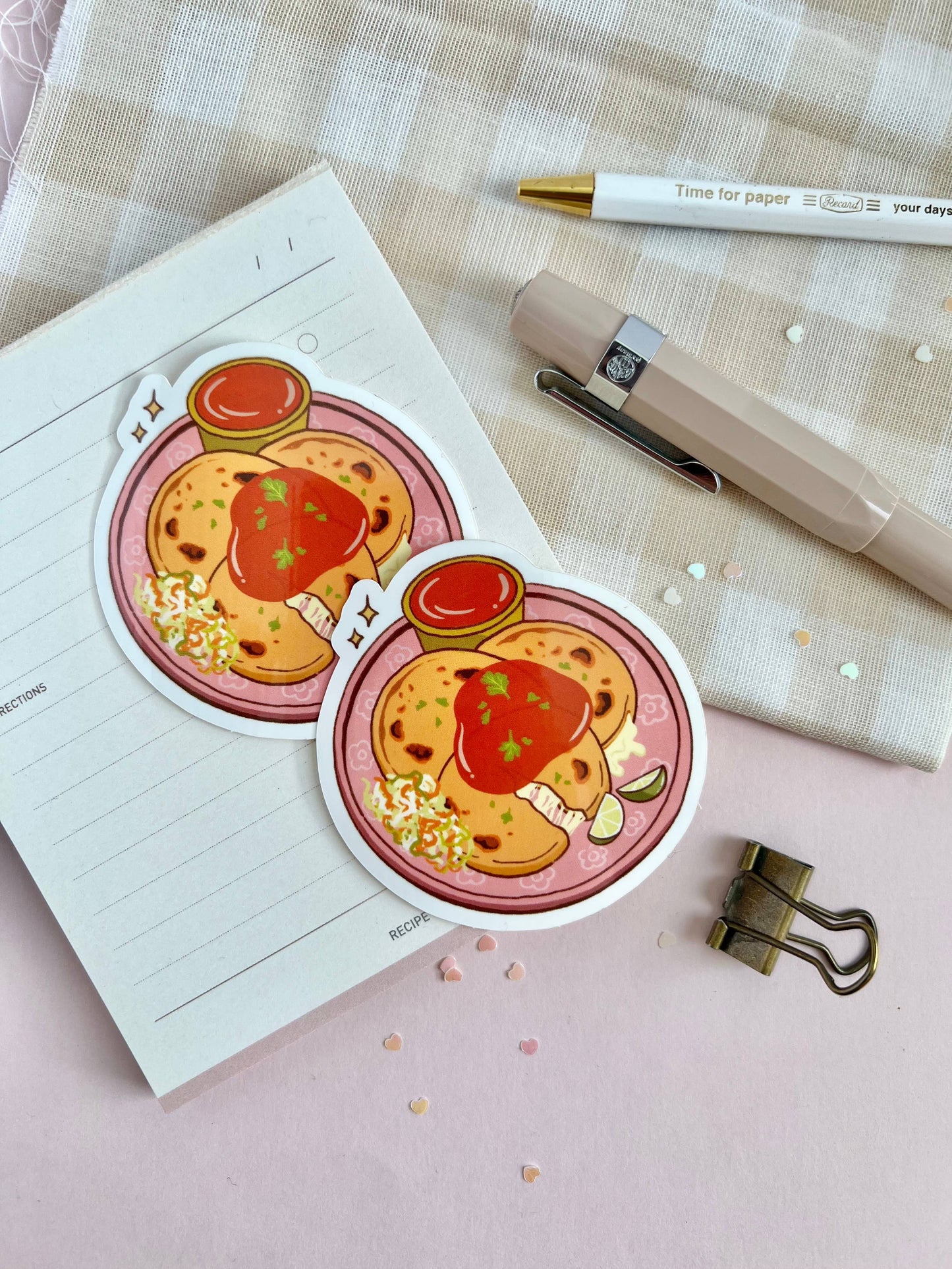 Pupusa Sticker- Salvadorian food