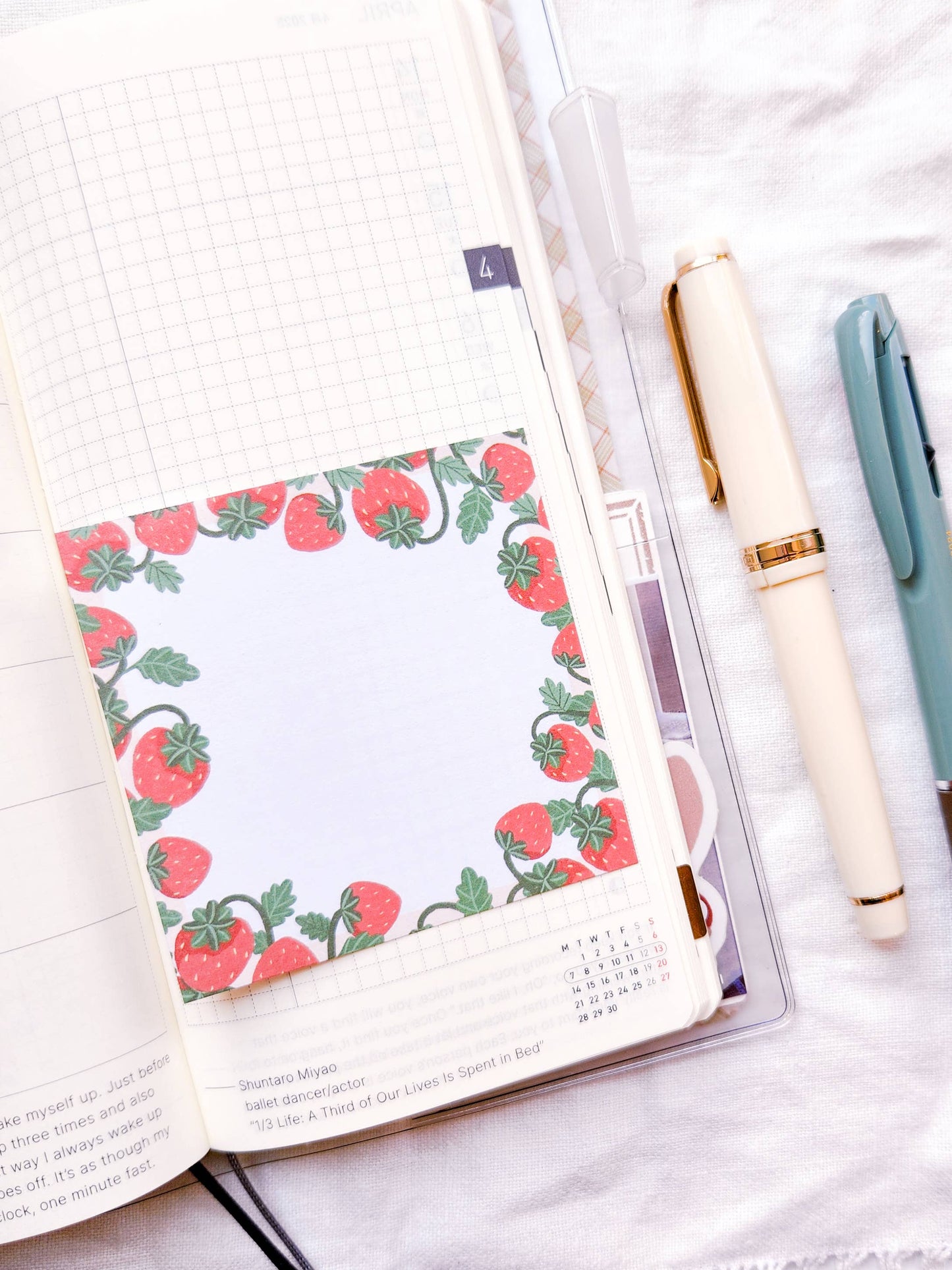 Strawberry Lover Memo Pad - Blank