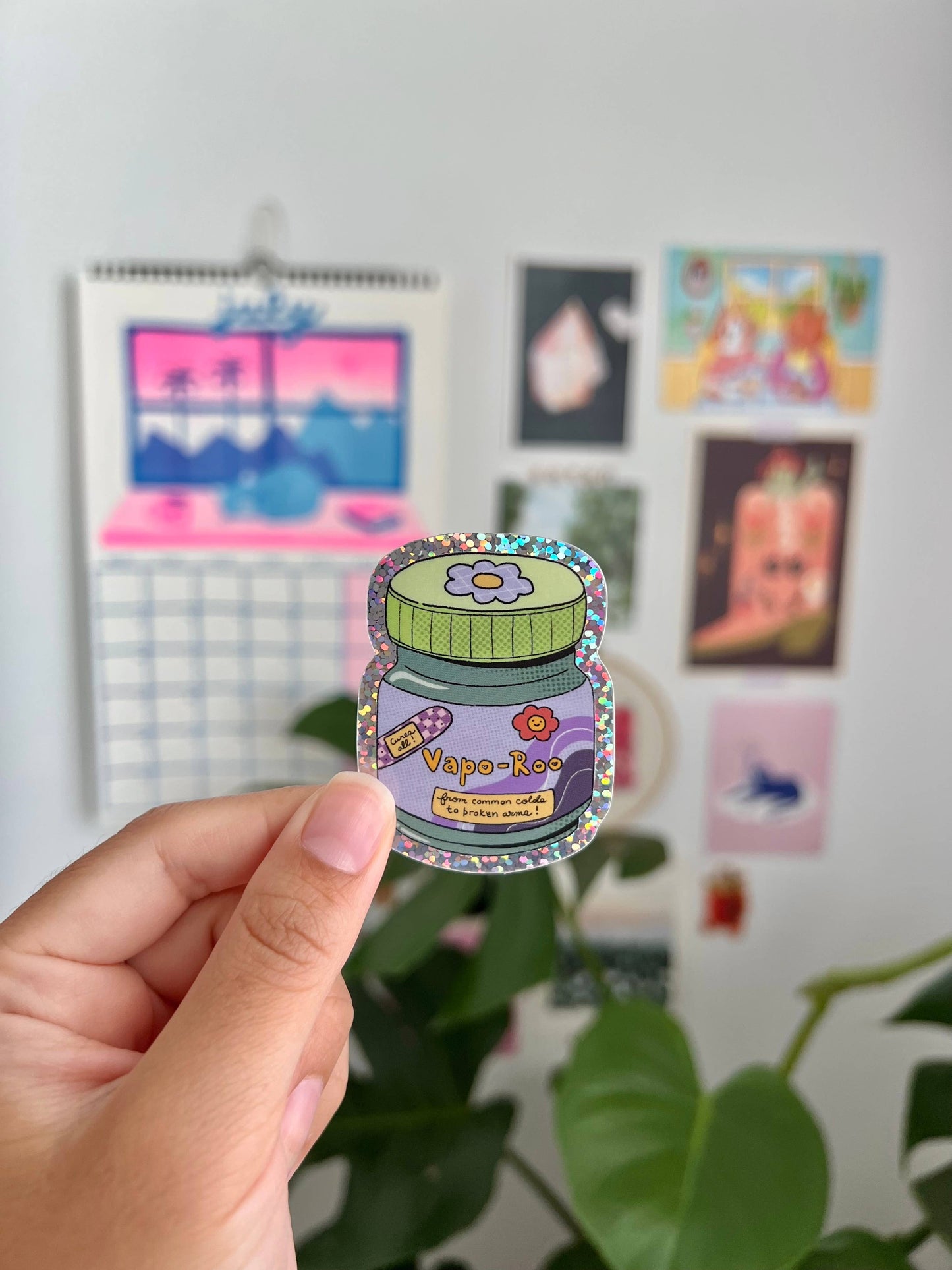 Glitter VaporRub Sticker- Mexican Sticker