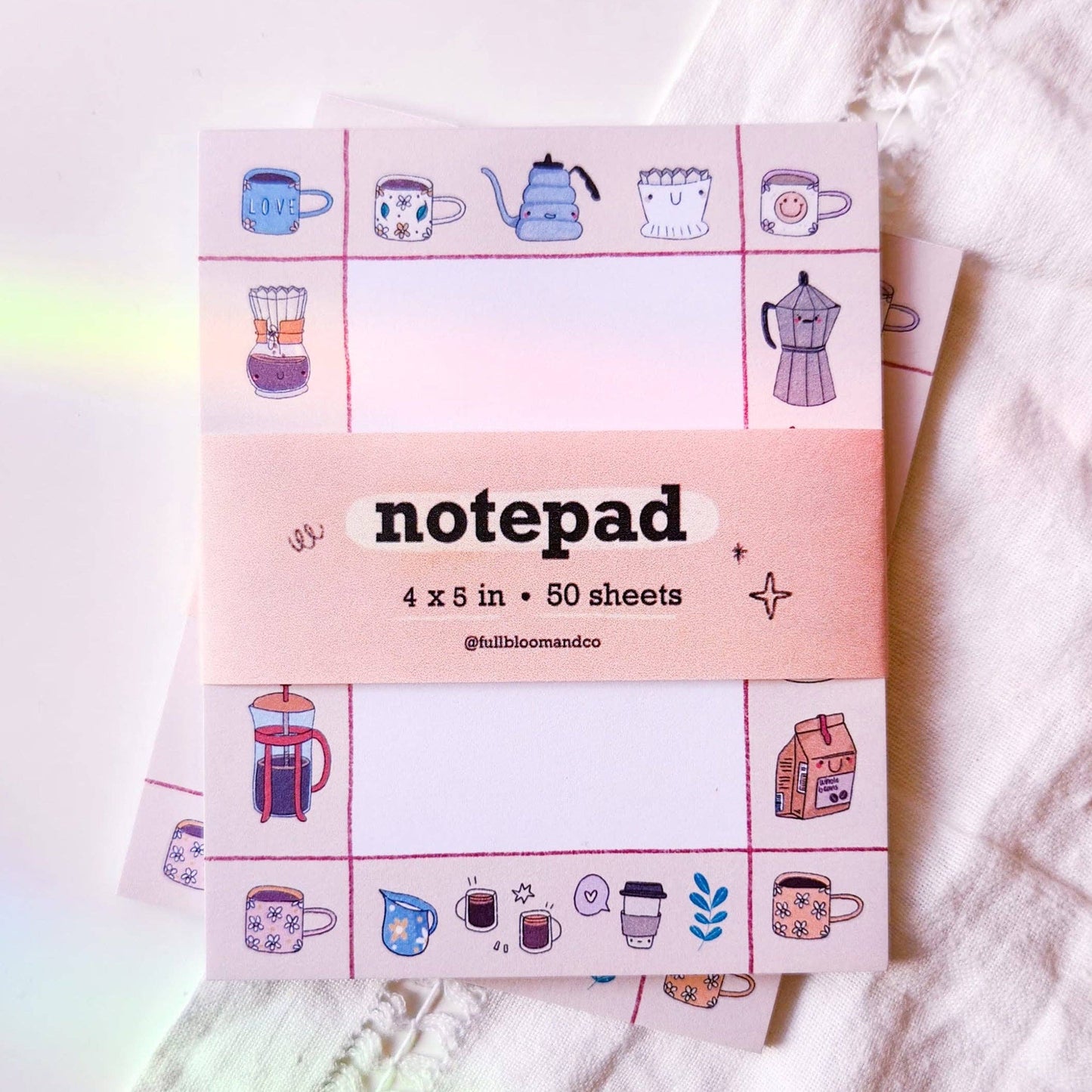 Mini Coffee Shop Memo Pad