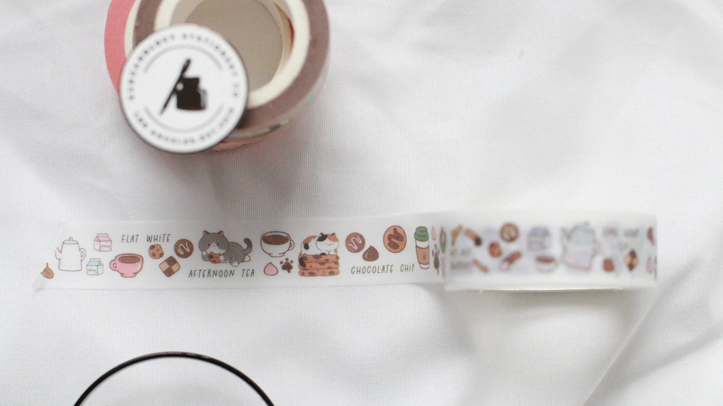 Coffee Cat Japanese Washi Tape
