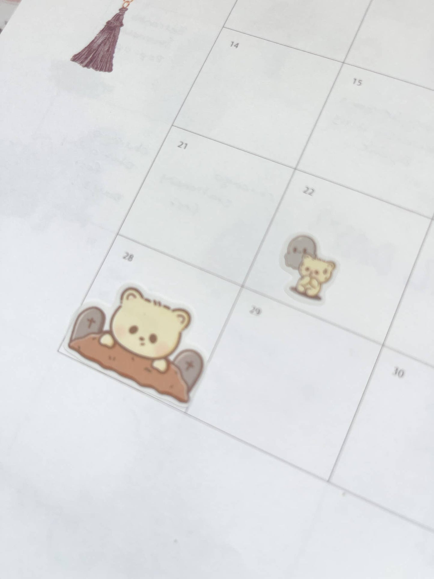 Kuboandlucy Stationery Co | Halloween Bears Sticker Sheet