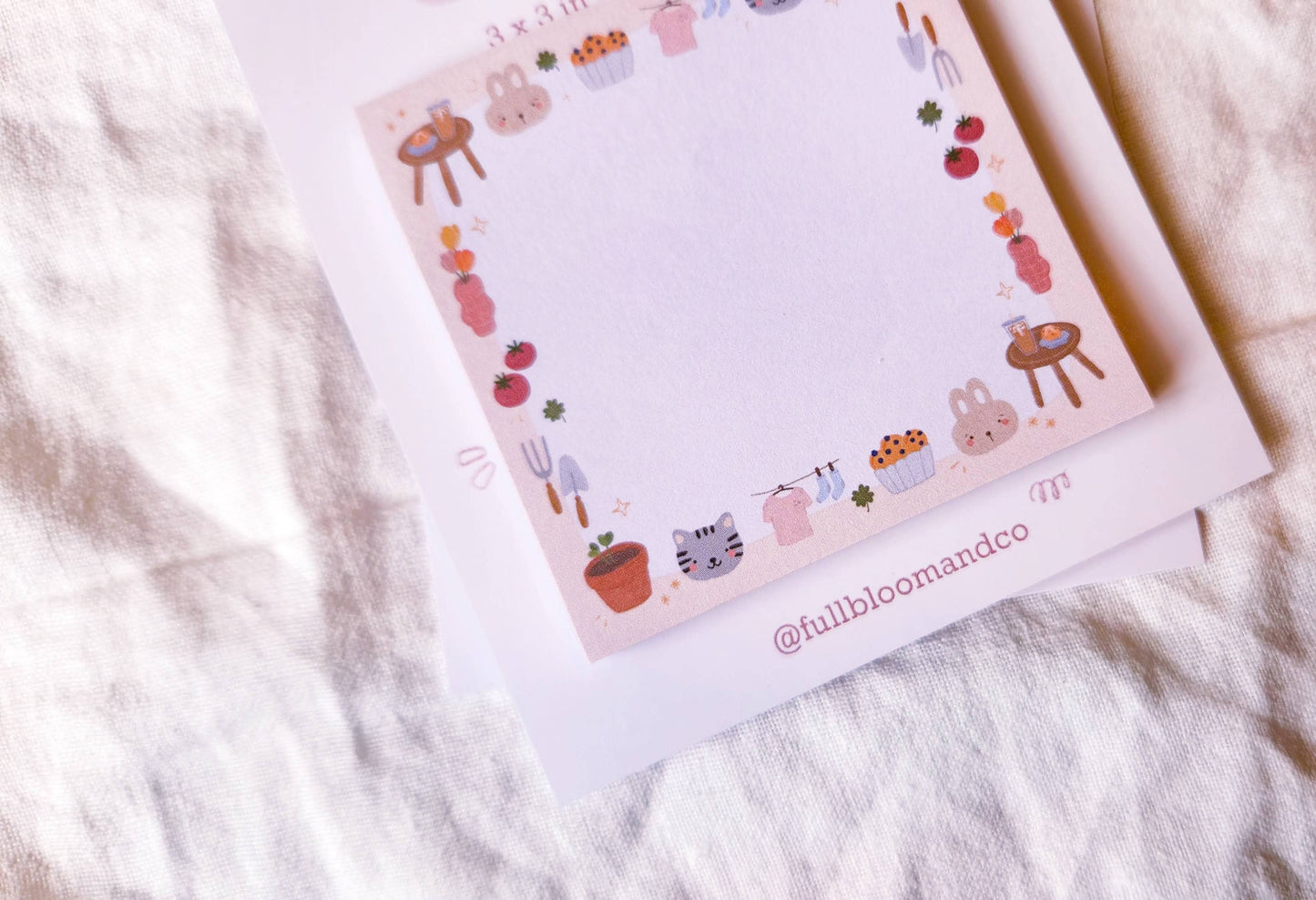 Cottage Core Summer Days Sticky Notepad