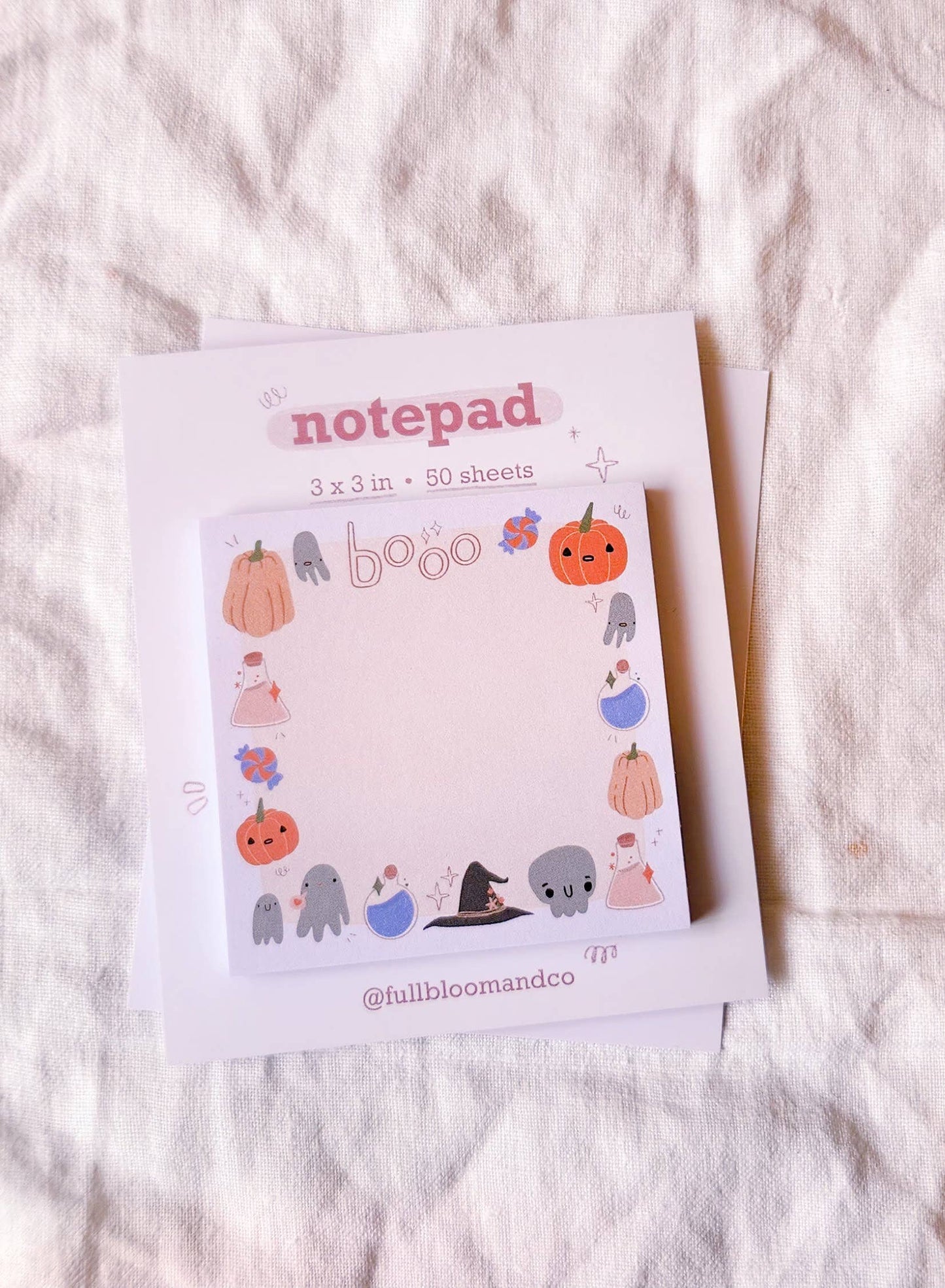 Boo Halloween Sticky Notepads