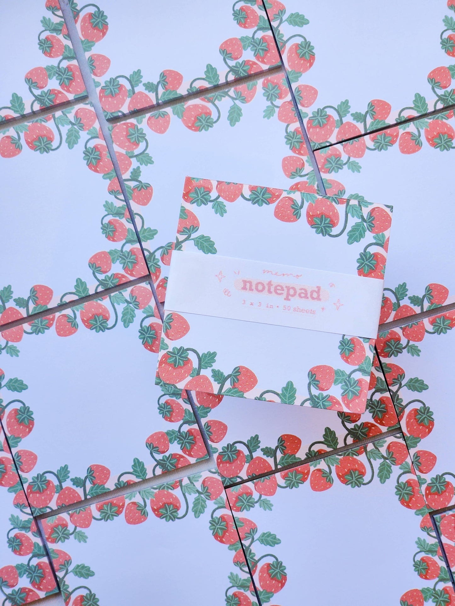 Strawberry Lover Memo Pad - Blank