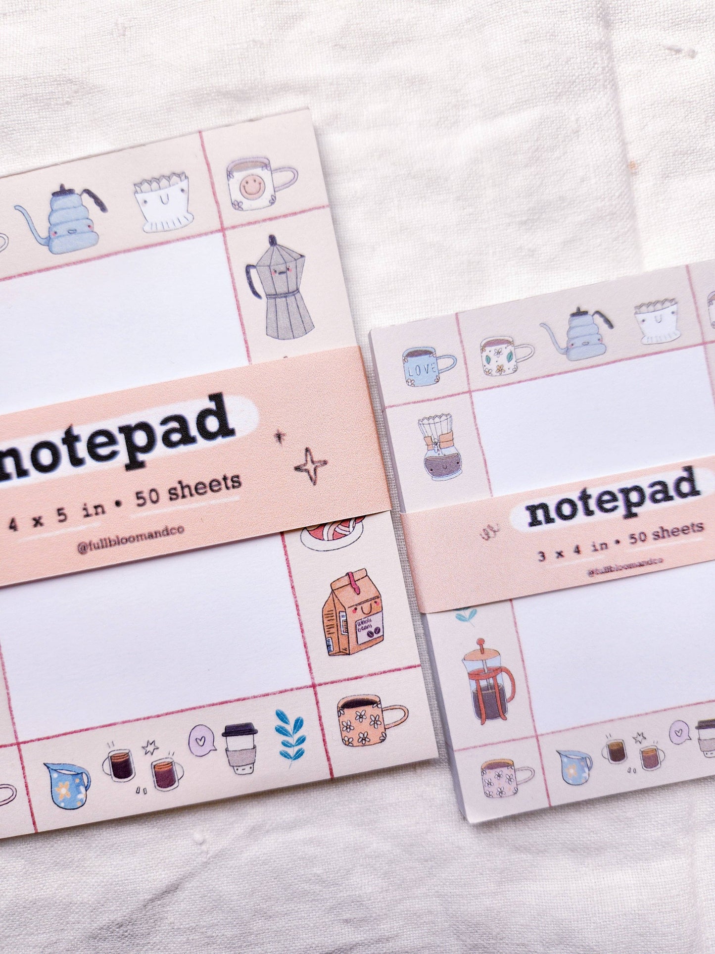 Mini Coffee Shop Memo Pad