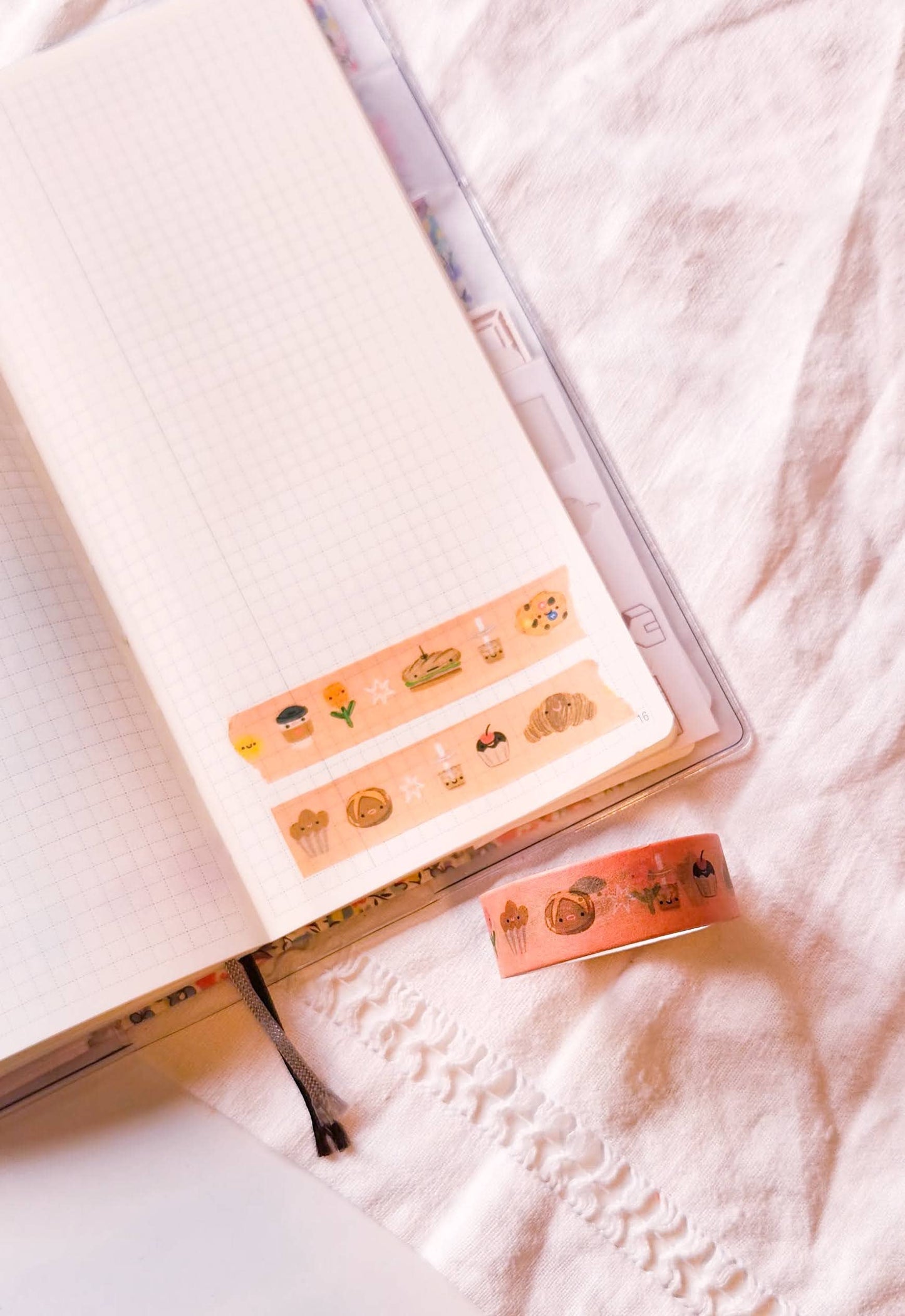 French Bakery Washi Tape - Pastries Coffee