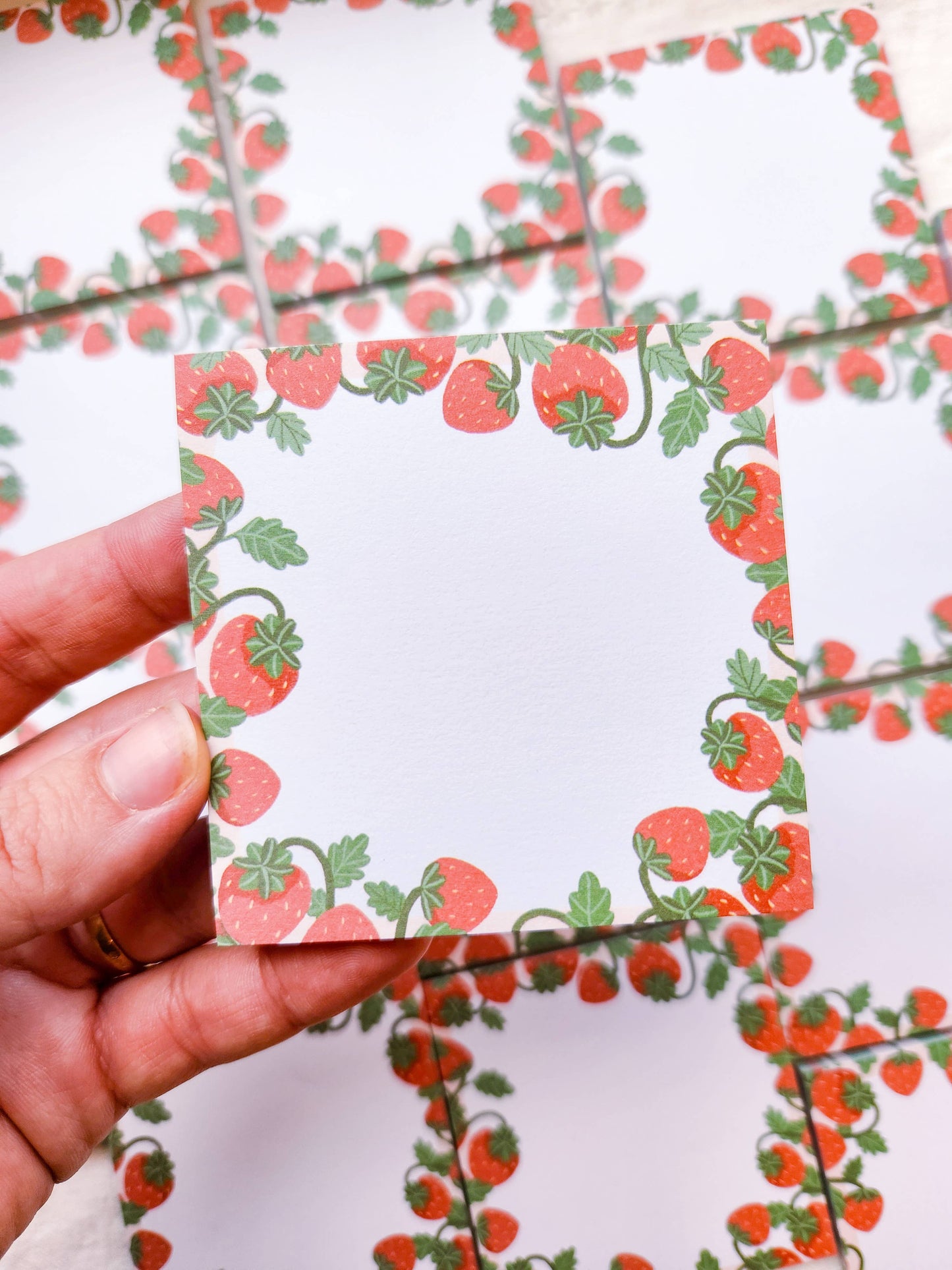 Strawberry Lover Memo Pad - Blank
