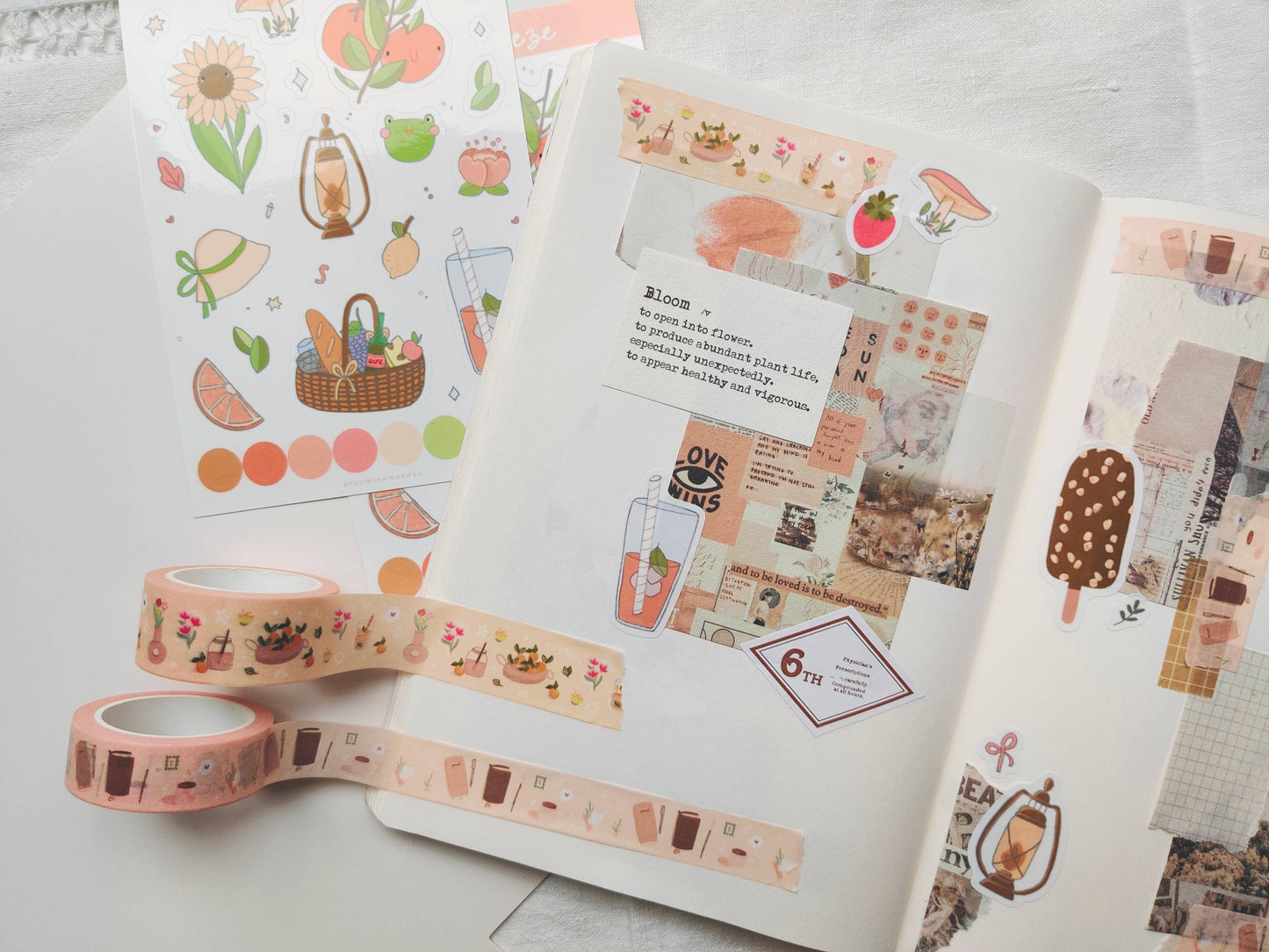 Journaling Lover Washi Tape with Journal Supplies Slow Livin