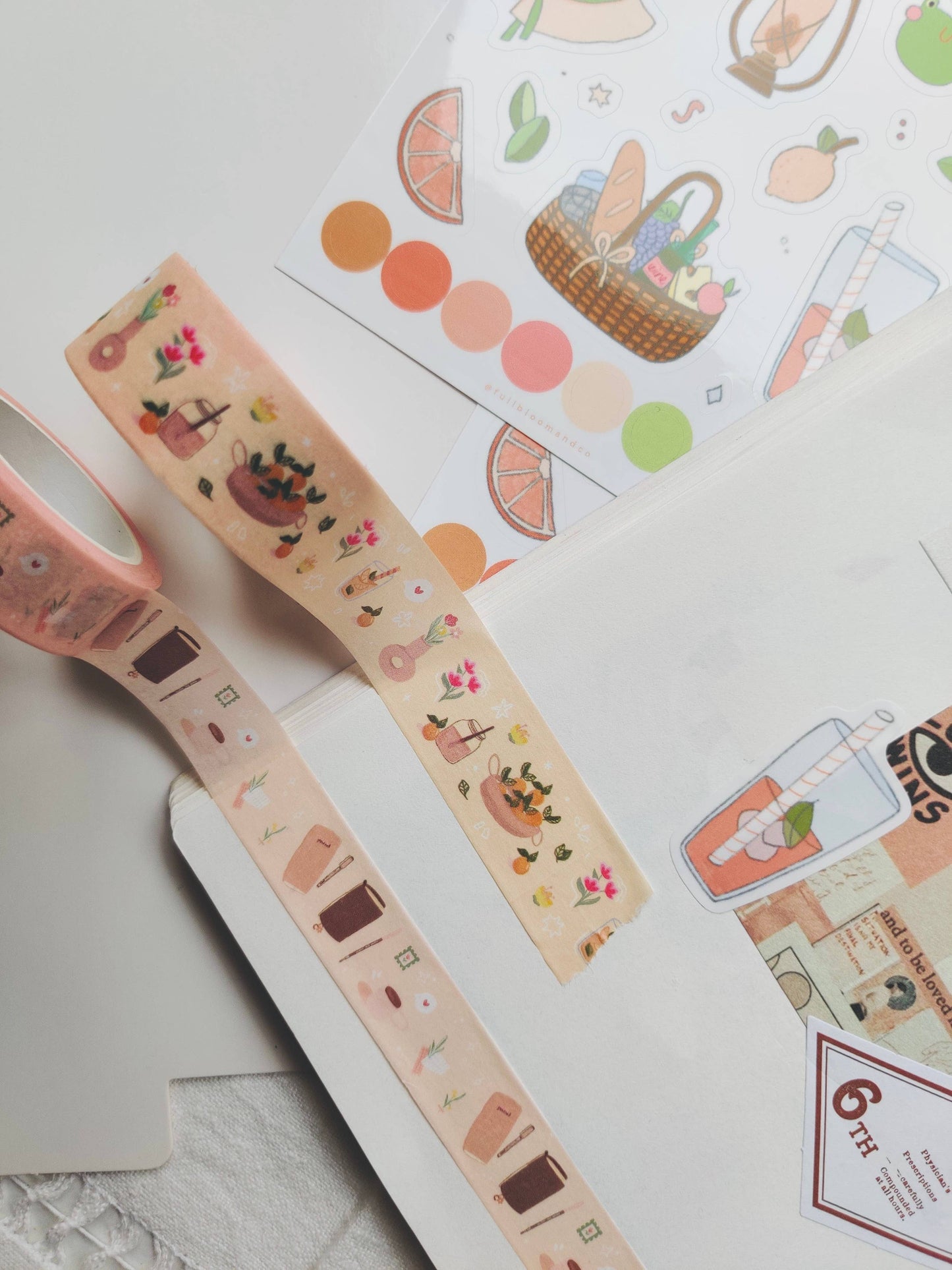 Journaling Lover Washi Tape with Journal Supplies Slow Livin