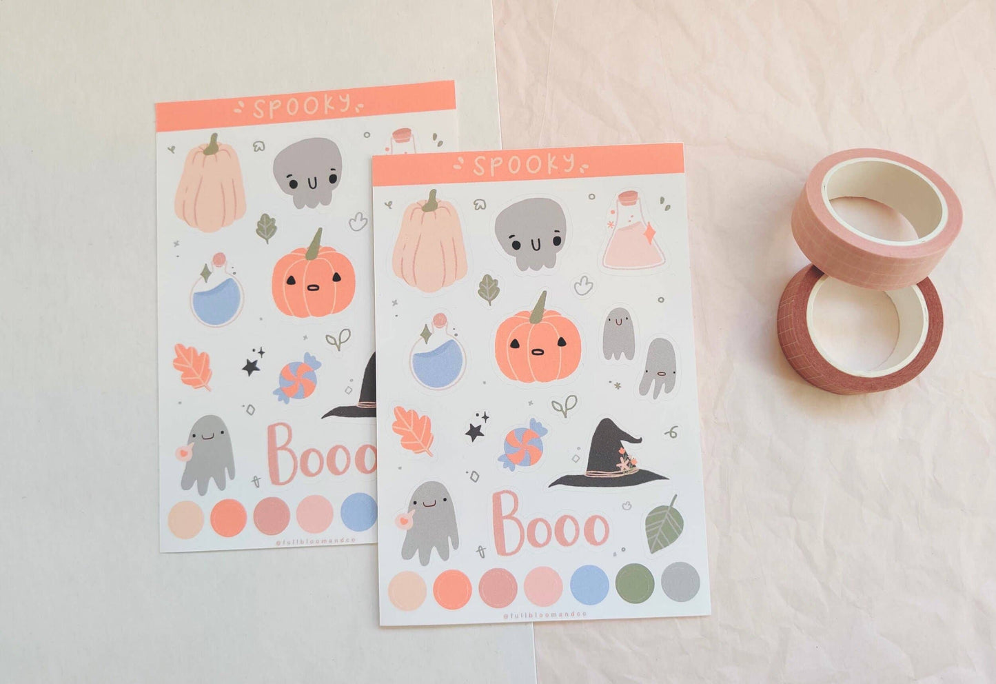 Spooky Halloween Sticker Sheet