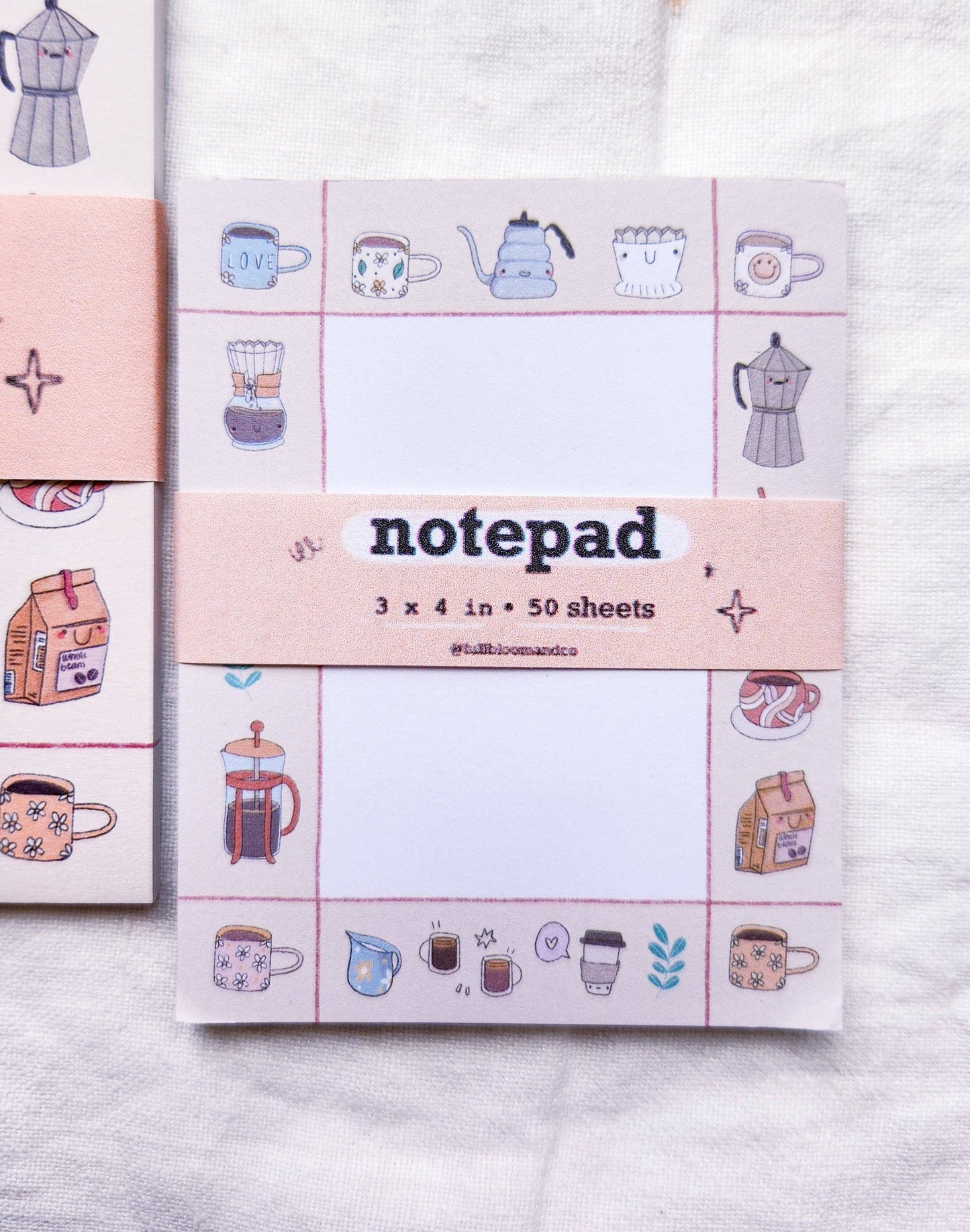 Mini Coffee Shop Memo Pad