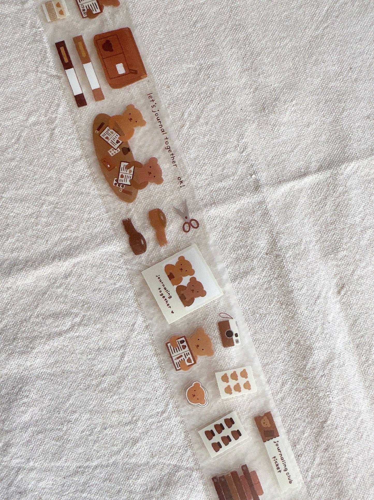 Let's Journal Together Kiss Cut PET Tape