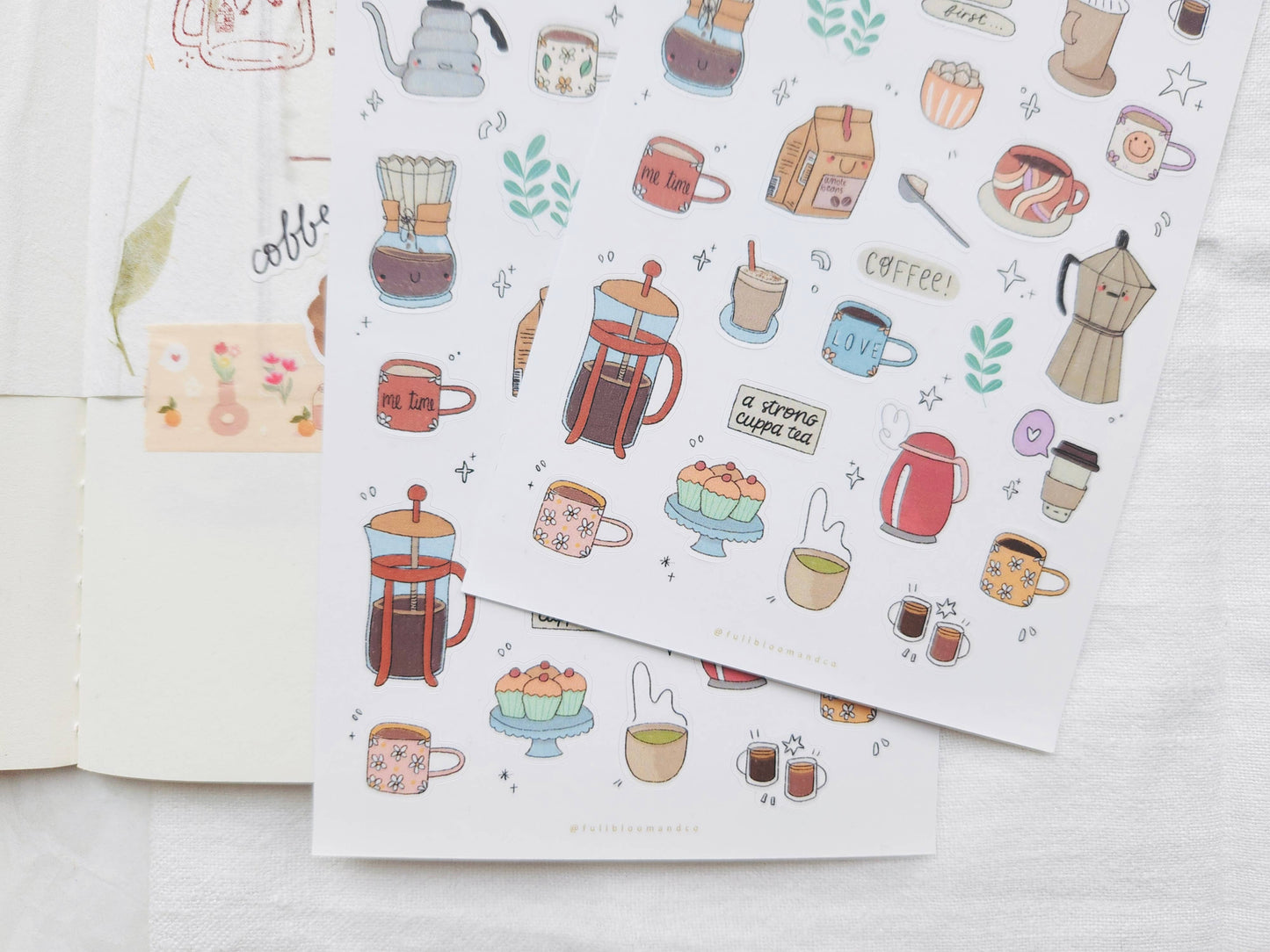 Coffee Shop Sticker Sheet