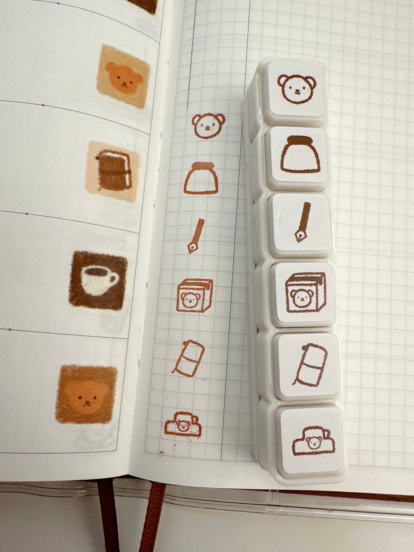 Bear's Happy Moments Button Stamp