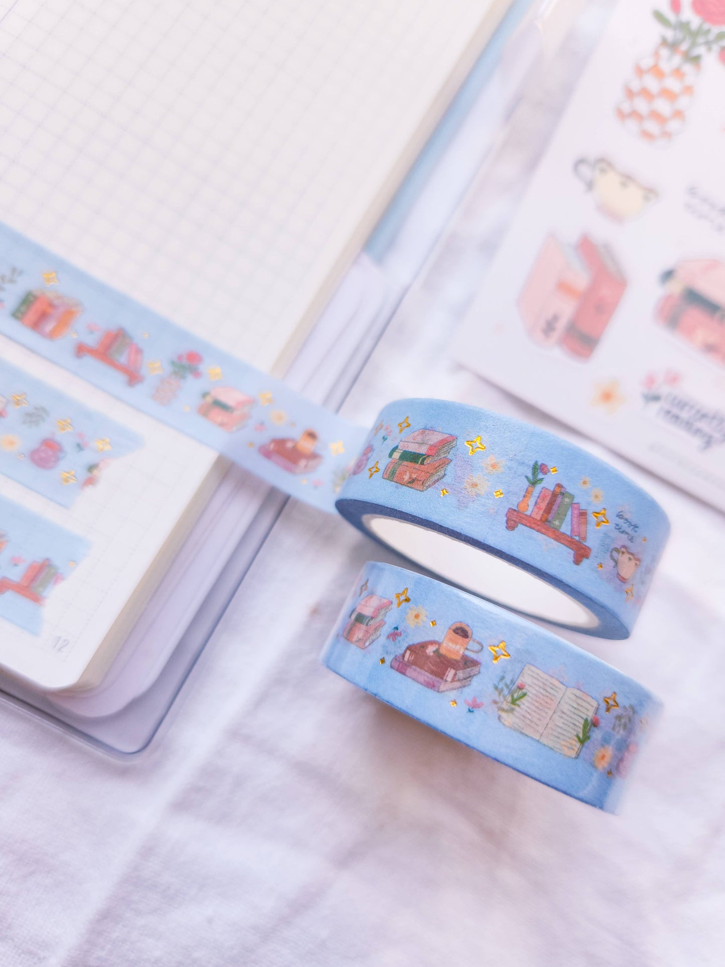 Book Lovers Foiled Washi Tape