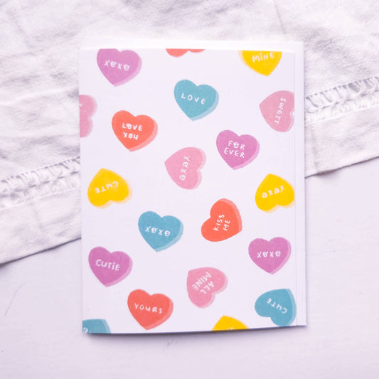 Valentine's Hard Candy Greeting Card for Lovers