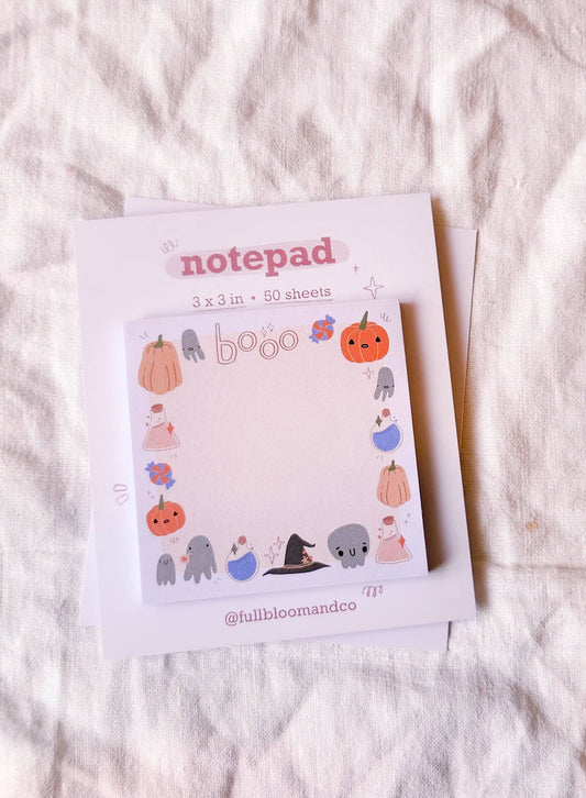 Boo Halloween Sticky Notepads