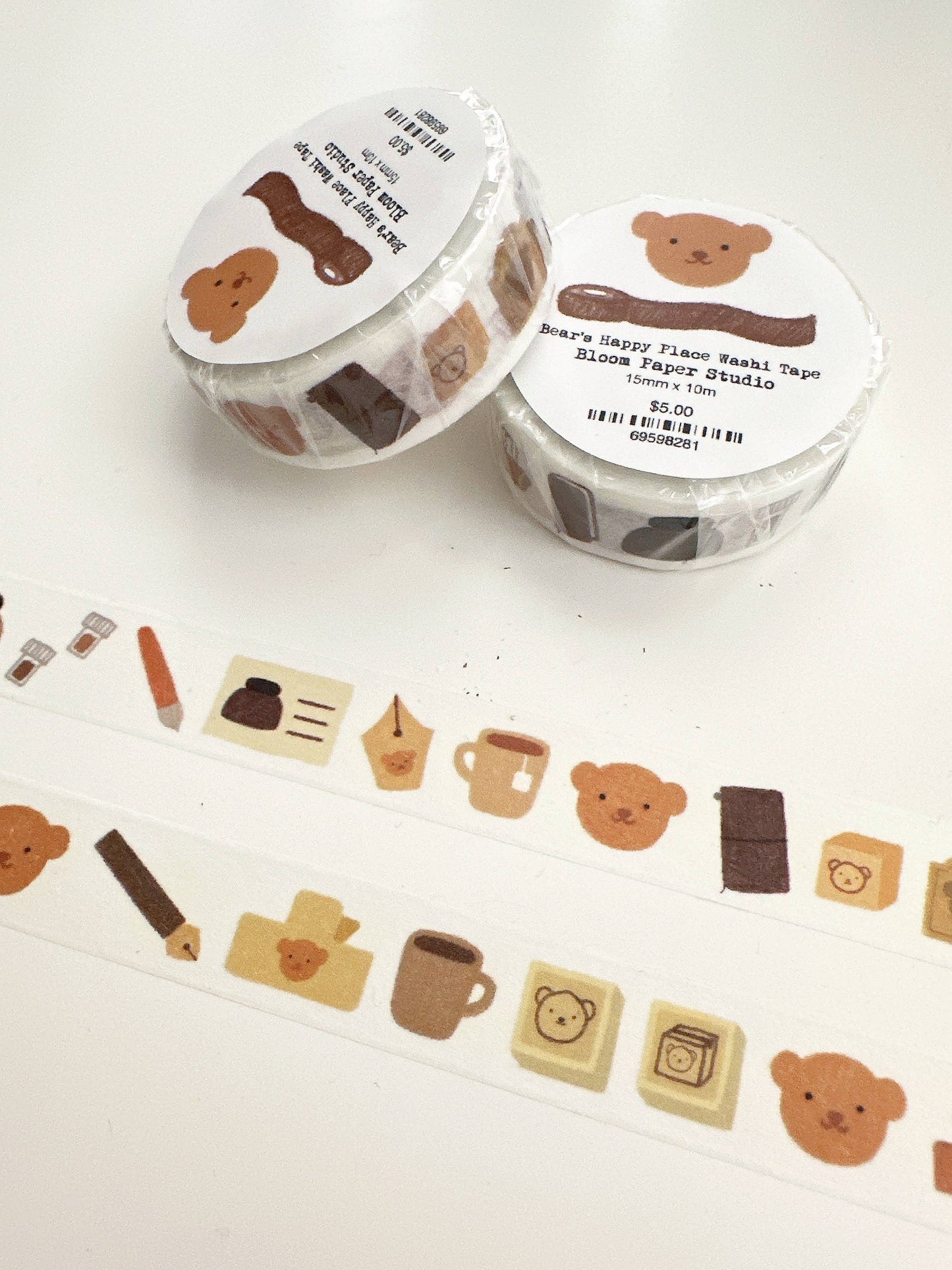 Bear's Happy Place Washi Tape