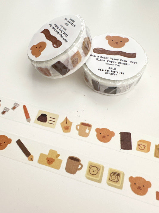 Bear's Happy Place Washi Tape