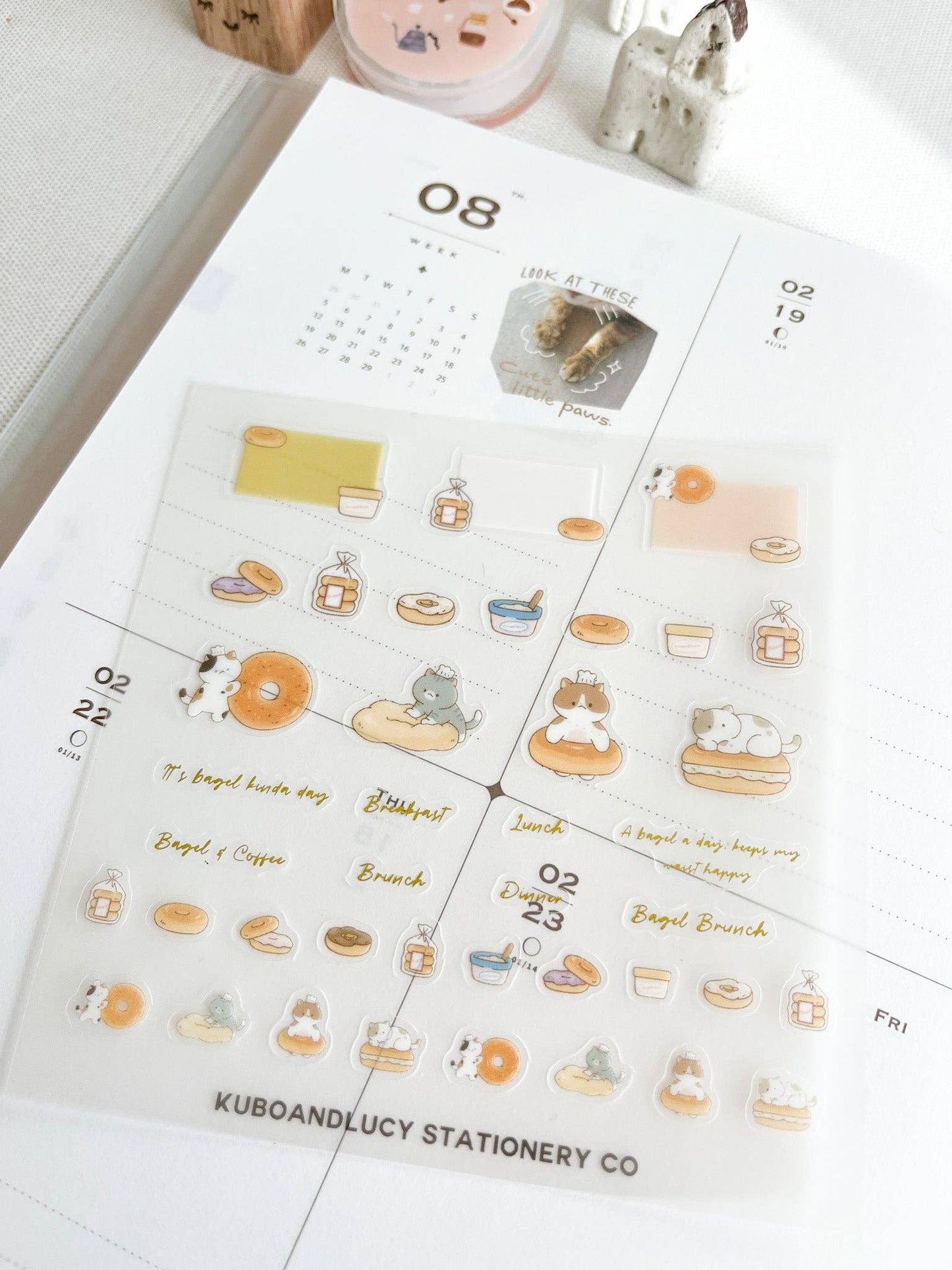 Cute Cats & Dog PET Sticker Sheet | 4 designs