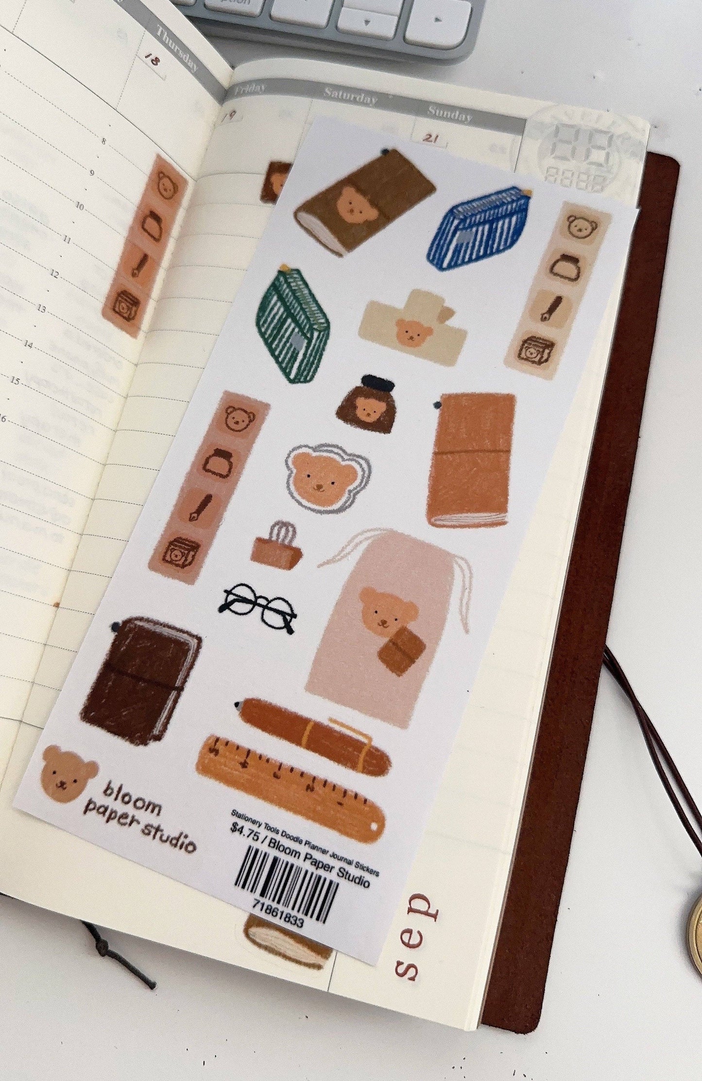 Stationery Tools Doodle Planner Journal Stickers