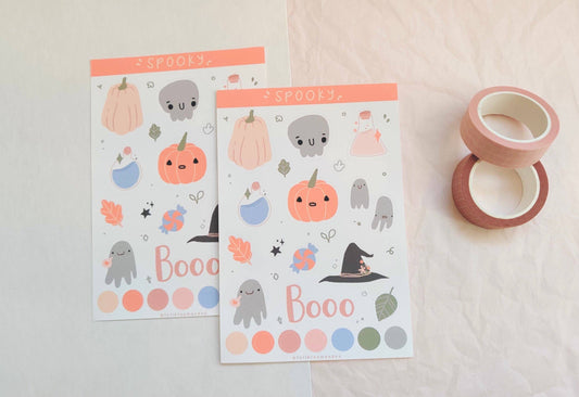 Spooky Halloween Sticker Sheet