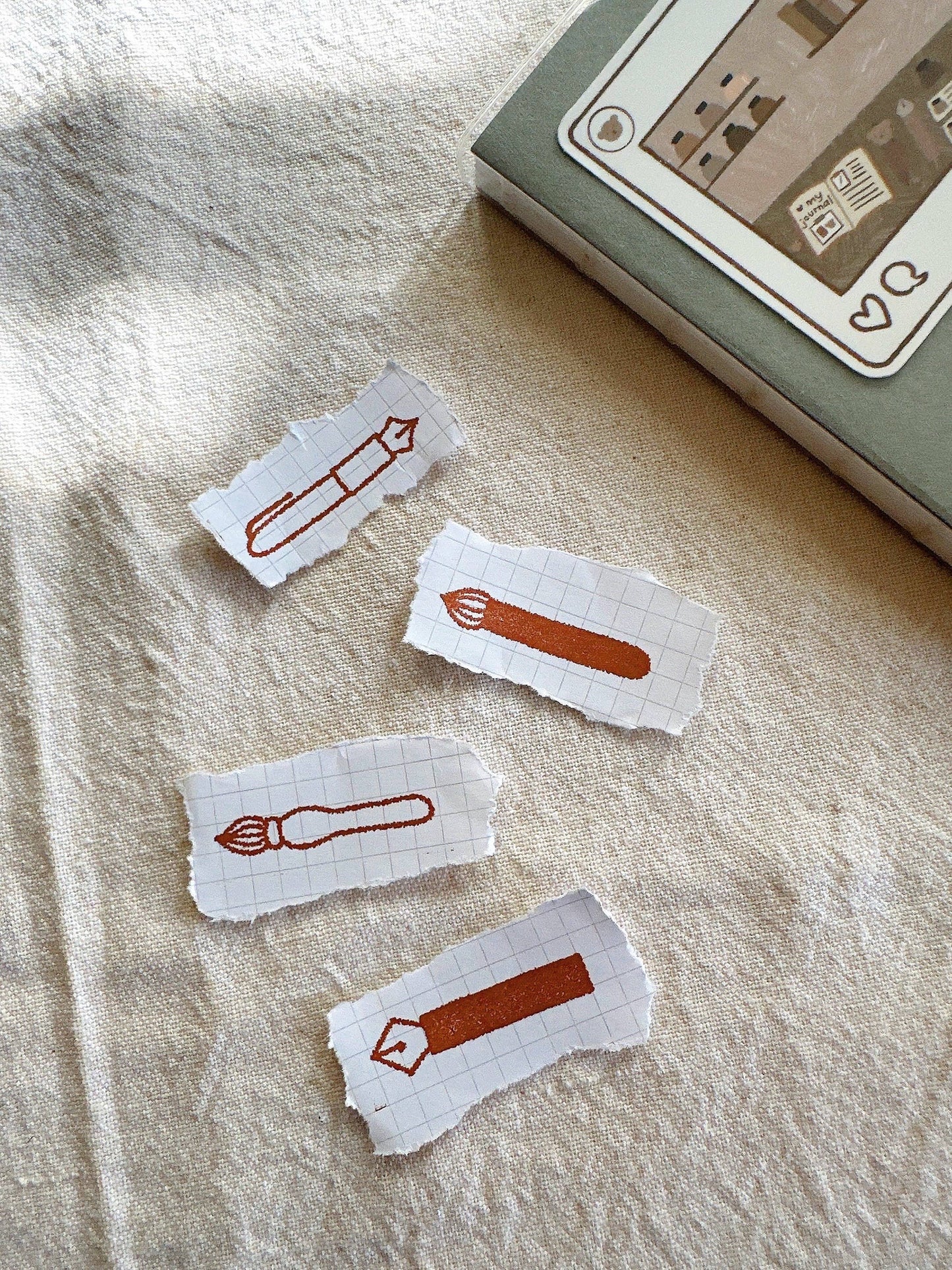 Fountain Pen 2.0 Wooden Stamp