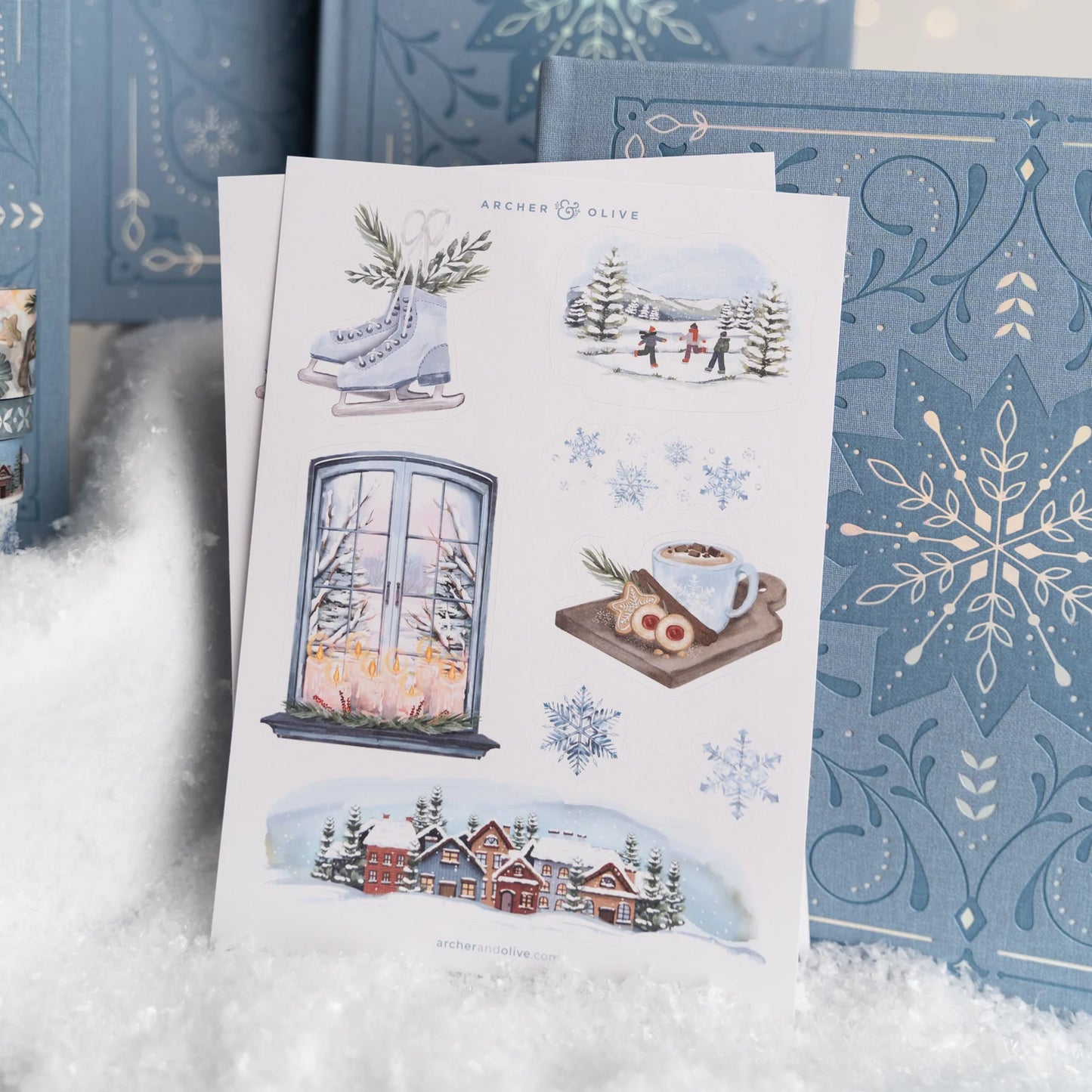 Snowflake Storybook Sticker Set